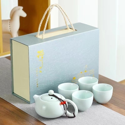 Boîte à cadeaux à main à imprimer en couleurs multiples, ensemble de thé en céramique pour l'agriculture