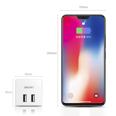Petite prise sans fil avec 2 trous et 2 ports USB Convertisseur intelligent Logo du client
