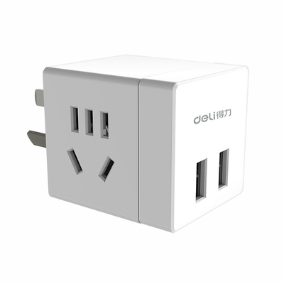 Petite prise sans fil avec 2 trous et 2 ports USB Convertisseur intelligent Logo du client