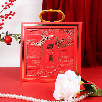 Fin du relief national de la marée Vêtements de bambou fumé Rose main Souvenir cadeaux d'affaires cadeau de cadeau