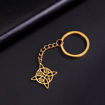 Ensemble cadeau de porte-clés en acier inoxydable pour la fête des mères 2024 Sorcière/Nœud Acrylique 2cm*15cm
