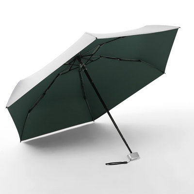 Mini titane argent 50% parapluie à poche pliable cadeau de bien-être pour les employés pour toutes les occasions