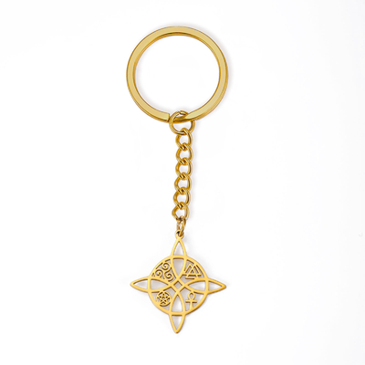 Ensemble cadeau de porte-clés en acier inoxydable pour la fête des mères 2024 Sorcière/Nœud Acrylique 2cm*15cm