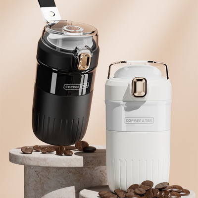 Coupe isolée en acier inoxydable de 480 ml avec boucle de verrouillage
