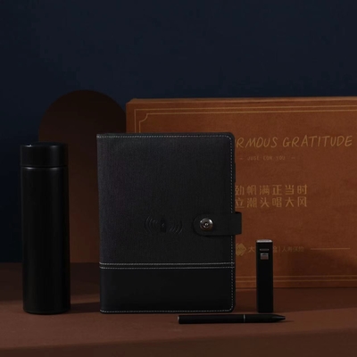 Hôtel et Resort Souvenir Set Entreprise en cuir stylo à main Calendrier de tasse d'eau pour collectionneurs