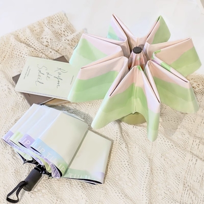 1 Impression en couleur Parapluie en caoutchouc noir Pour les cadeaux de mariage
