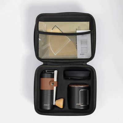 1 Impression graphique couleur Set de café de voiture portable pour collectionneur et camping en plein air