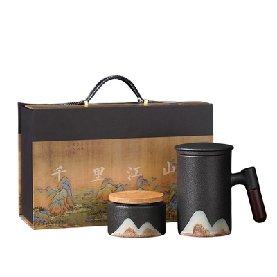Campagnes de marketing Yuanshan Set de tasse à poignée en bois avec logo personnalisé