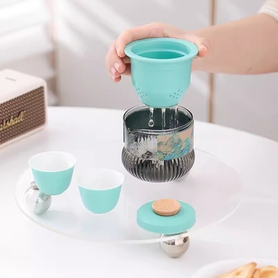 Ensemble de tasses Qianshan Kuaike Portable Souvenir pour le thé de style national