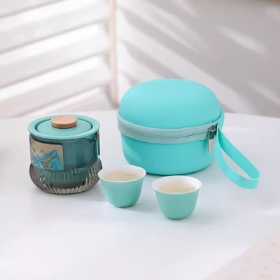 Ensemble de tasses Qianshan Kuaike Portable Souvenir pour le thé de style national