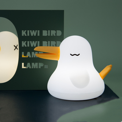 Qiyi Bird Lampe en silicone chronométrée à double tonalité Protection des yeux Activité nocturne de lumière avec cadeau à main