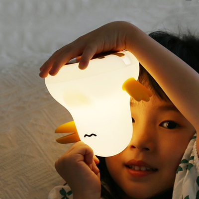 Qiyi Bird Lampe en silicone chronométrée à double tonalité Protection des yeux Activité nocturne de lumière avec cadeau à main