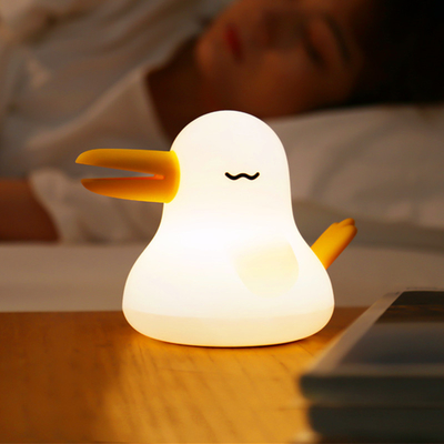 Qiyi Bird Lampe en silicone chronométrée à double tonalité Protection des yeux Activité nocturne de lumière avec cadeau à main