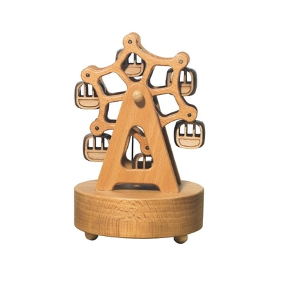 Boîte en bois de bonheur roue de fer de huit tons Boîte créative en érable avec impression UV