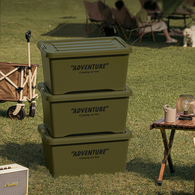 Logo personnalisé Boîte de rangement de maison de pique-nique de grande capacité pour le camping en plein air et cadeau d'entreprise