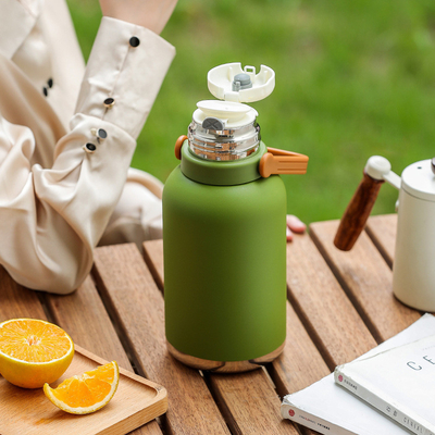 Activités Portable 316 bouteille d'eau en acier inoxydable 1200 ml isolation bouilloire à thé cuite