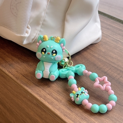 3.5cm*5cm PVC Dragon Keychain mignon petit cadeau pour sac à dos Chaîne suspendue inclus