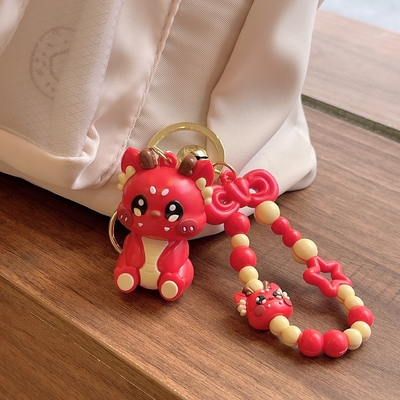 3.5cm*5cm PVC Dragon Keychain mignon petit cadeau pour sac à dos Chaîne suspendue inclus