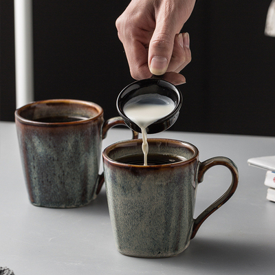 Journée du Père Rétrospective transformation four Peint à la main tasse de café en céramique pour le cadeau de bureau