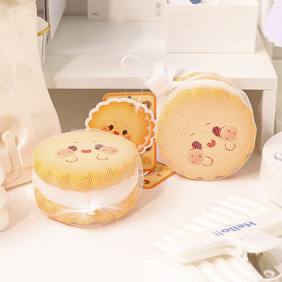 Réduction du stress créatif Homme-cookie doux Jouet-rebondage lent Crème-noigget gâteau pour les employés