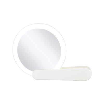 Un magnifique miroir de maquillage LED portable pliable avec impression UV