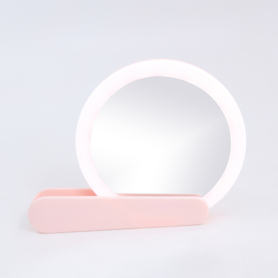 Un magnifique miroir de maquillage LED portable pliable avec impression UV