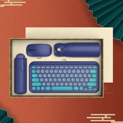 Petit fruit frais vert clavier sans fil souris température verre parapluie ensemble parfait