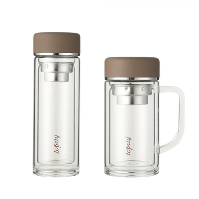 Impression de logo personnalisé tasse en verre pratique pour les conférences et activités de bureau