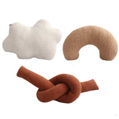 Impression par écran de soie Cercle géométrique Accessoire de soutien-tête en velours pour le fitness et le bien-être