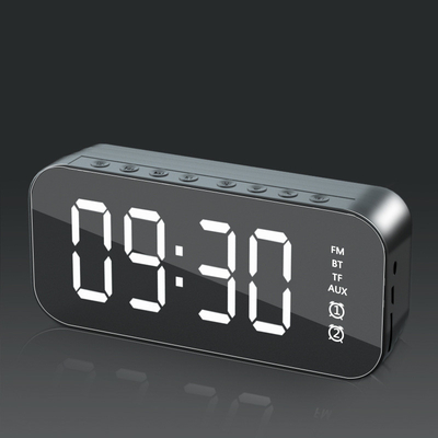 1 Impression couleur Bluetooth haut-parleur réveil avec diffusion radio et insertion de carte