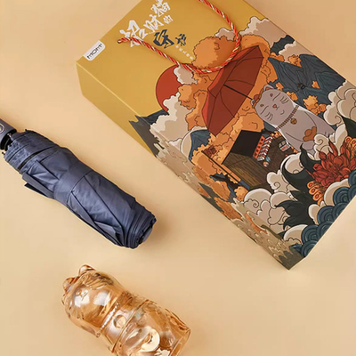 Techniques d'impression UV Zhaocai Cat Guardian Coupe de parapluie pour les voyageurs d'affaires