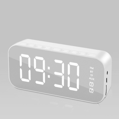 1 Impression couleur Bluetooth haut-parleur réveil avec diffusion radio et insertion de carte
