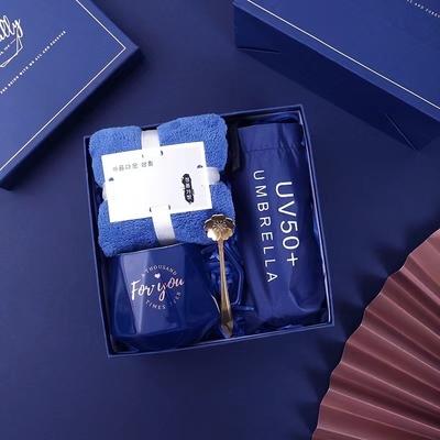 Cadeaux d'entreprise personnalisés ensemble logo tasse parapluie et tasse de mariage pour les clients