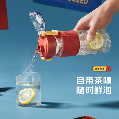 Bouteille d'eau résistante à haute température Fitness Tritan Coupe de sport pour les activités
