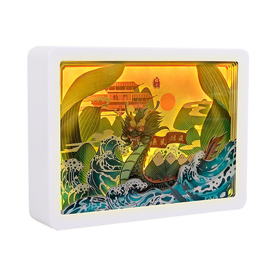 Cadeau personnalisé de lanterne de bateau-dragon pour les clients d'entreprise