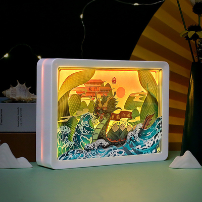 Cadeau personnalisé de lanterne de bateau-dragon pour les clients d'entreprise