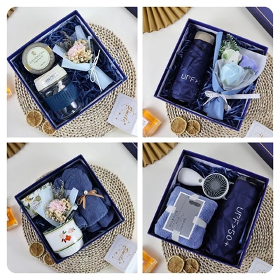Ensemble cadeau de produits de bureau et d'affaires avec techniques d'impression à chaud pour les graphiques