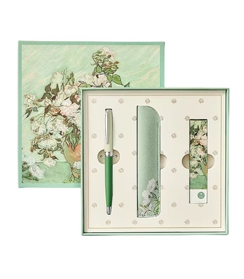 Logo personnalisé stylo blanc rose perle stylo de signature pour un bureau haut de gamme et neutre