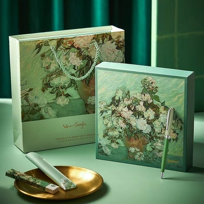 Logo personnalisé stylo blanc rose perle stylo de signature pour un bureau haut de gamme et neutre