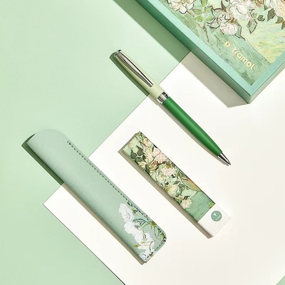 Logo personnalisé stylo blanc rose perle stylo de signature pour un bureau haut de gamme et neutre
