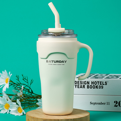 Cadeau d'activité de tasse à café à double boisson portable de grande capacité à haute valeur esthétique