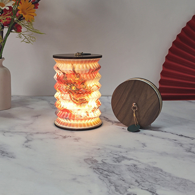Découvrez la beauté des lanternes chinoises avec notre lampe à accordéon pliable