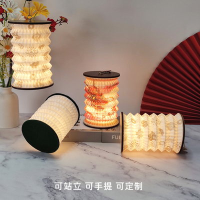 Découvrez la beauté des lanternes chinoises avec notre lampe à accordéon pliable