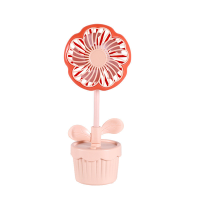 Produits de bureau Ventilateur de plante en pot rechargeable en design de fleurs de dessins animés mignons pour l'été