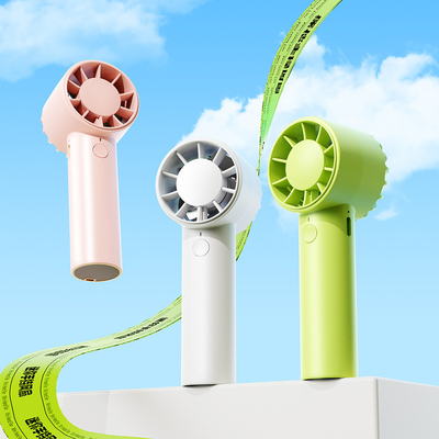 Offre pour les employés Mini chargeur col suspendu ventilateur avec imprimante à écran de soie de logo personnalisé