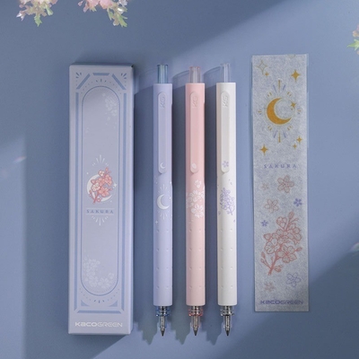 L'agriculture de haute apparence La nuit sur le bord de la route Sakura Neutral Pen 3 Pack pour le bureau
