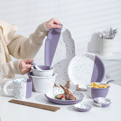 Produits de bureau Romantic Star River Ceramic Tableware Set cadeau pour une personne Design esthétique élevé