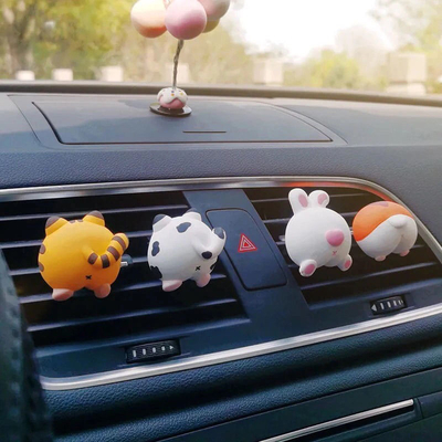 Décoration de voiture accrocheuse Corgi Fuite de l'air Aromathérapie pour des cadeaux &quot;Merci&quot;