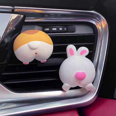 Décoration de voiture accrocheuse Corgi Fuite de l'air Aromathérapie pour des cadeaux &quot;Merci&quot;