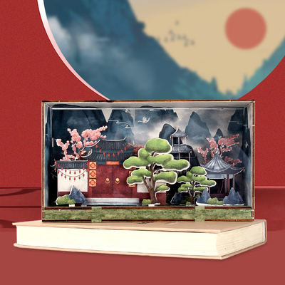 Técniques d'impression sur sérigraphie de style chinois Lanterne de nuit en bois pour la décoration de Pâques